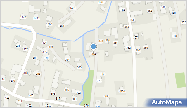 Markowa, Markowa, 374, mapa Markowa