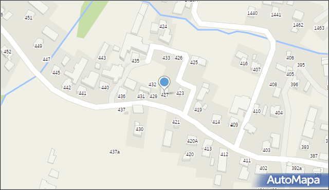 Markowa, Markowa, 427, mapa Markowa