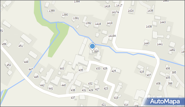 Markowa, Markowa, 434, mapa Markowa