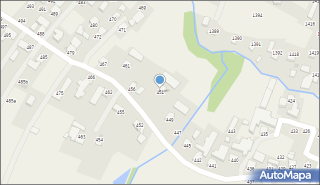 Markowa, Markowa, 451, mapa Markowa