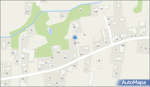 Markowa, Markowa, 60, mapa Markowa