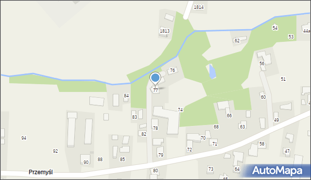 Markowa, Markowa, 77, mapa Markowa