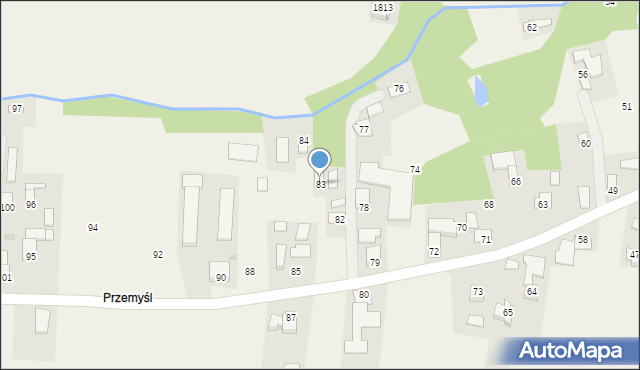 Markowa, Markowa, 83, mapa Markowa