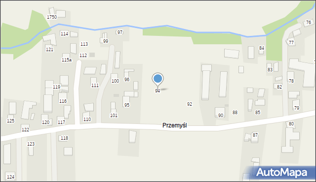 Markowa, Markowa, 94, mapa Markowa