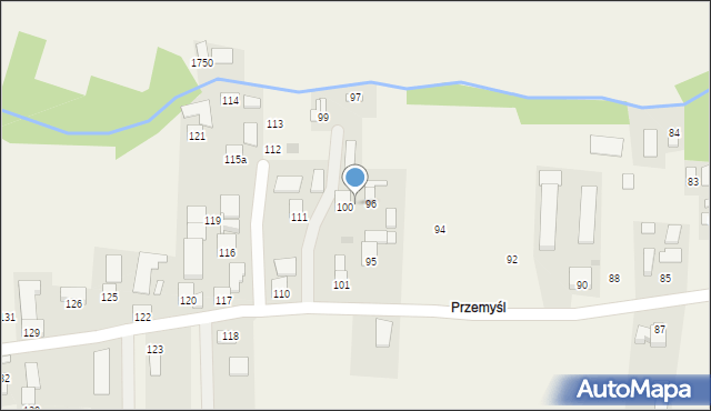 Markowa, Markowa, 98, mapa Markowa