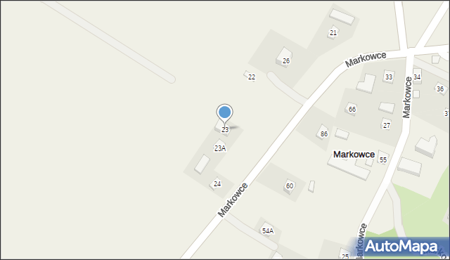Markowce, Markowce, 23, mapa Markowce