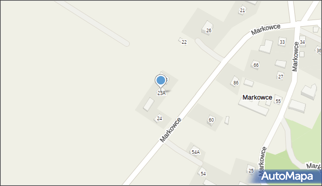 Markowce, Markowce, 23A, mapa Markowce