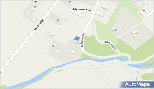 Markowce, Markowce, 25, mapa Markowce