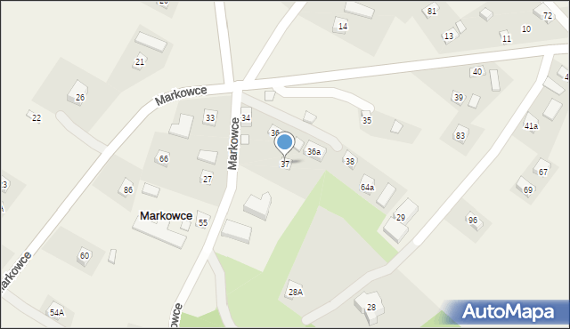 Markowce, Markowce, 37, mapa Markowce