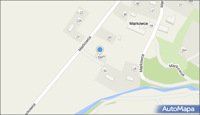 Markowce, Markowce, 54A, mapa Markowce