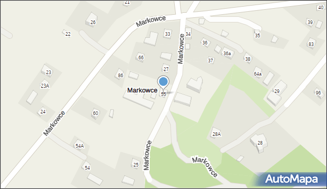 Markowce, Markowce, 55, mapa Markowce