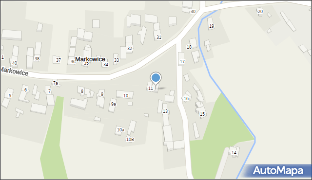 Markowice, Markowice, 12, mapa Markowice