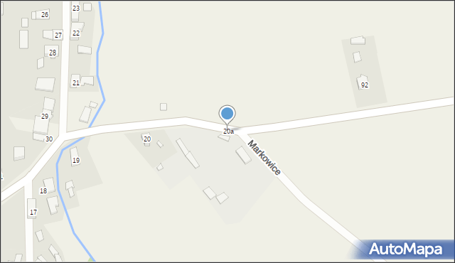 Markowice, Markowice, 20a, mapa Markowice