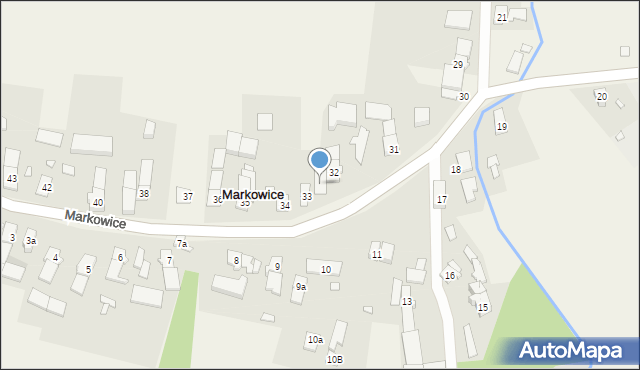 Markowice, Markowice, 33a, mapa Markowice