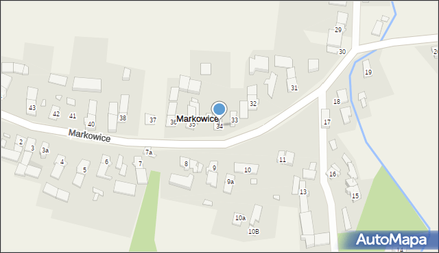 Markowice, Markowice, 34, mapa Markowice