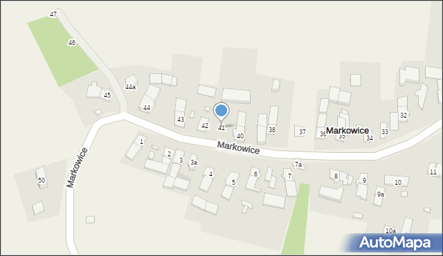 Markowice, Markowice, 41, mapa Markowice