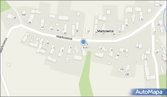 Markowice, Markowice, 7, mapa Markowice