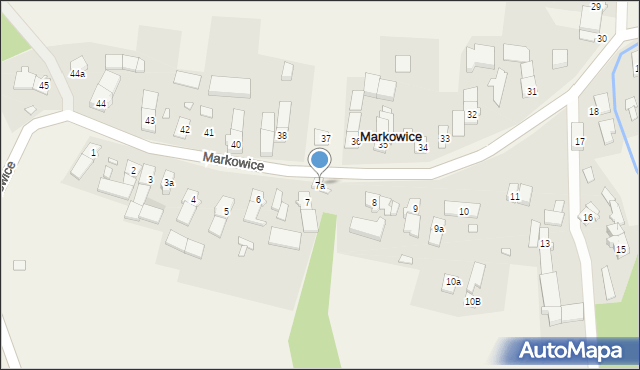 Markowice, Markowice, 7a, mapa Markowice