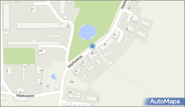 Markowice, Markowice, 21, mapa Markowice