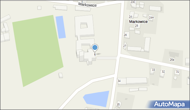 Markowice, Markowice, 5, mapa Markowice