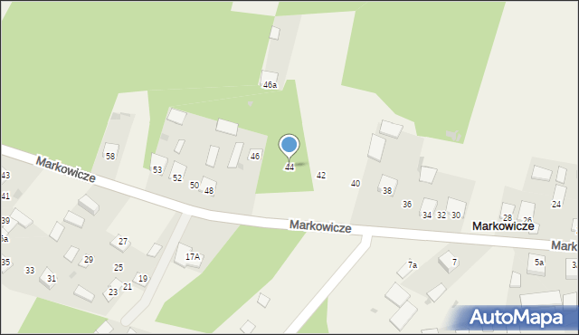 Markowicze, Markowicze, 44, mapa Markowicze