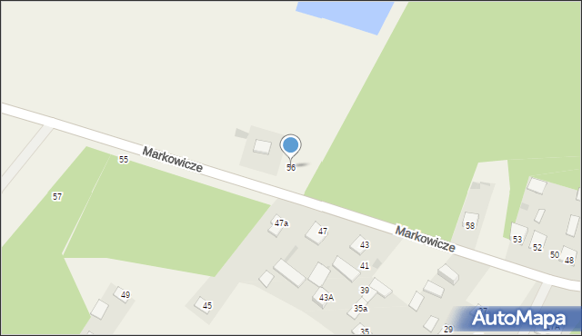 Markowicze, Markowicze, 56, mapa Markowicze