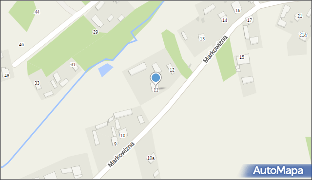 Markowizna, Markowizna, 11, mapa Markowizna