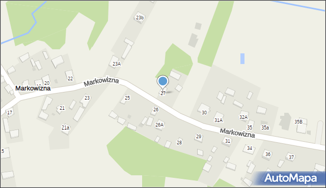Markowizna, Markowizna, 27, mapa Markowizna