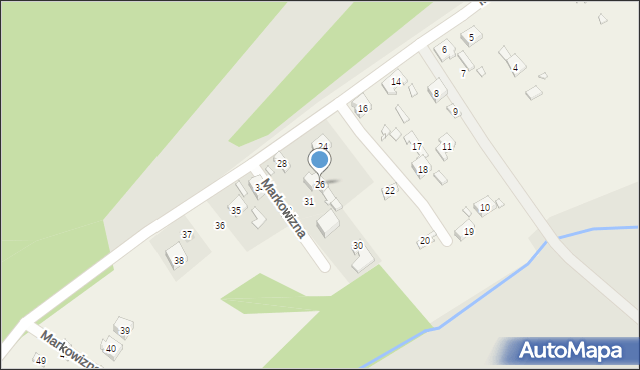 Markowizna, Markowizna, 26, mapa Markowizna