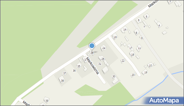 Markowizna, Markowizna, 28, mapa Markowizna