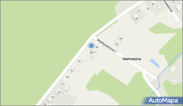 Markowizna, Markowizna, 50, mapa Markowizna