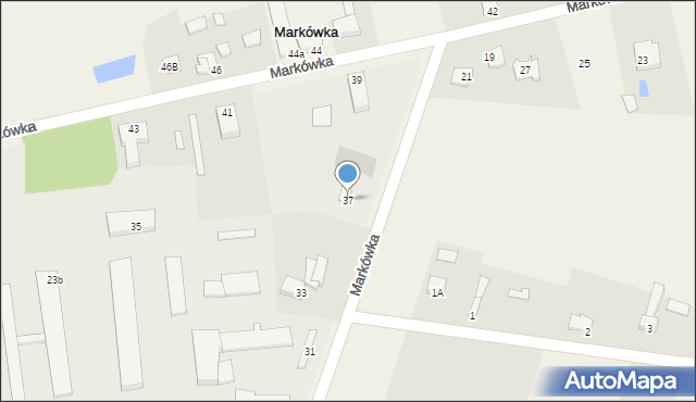 Markówka, Markówka, 37, mapa Markówka