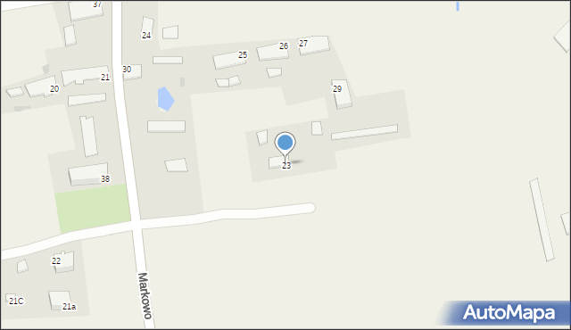 Markowo, Markowo, 23, mapa Markowo