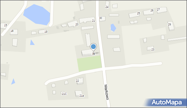 Markowo, Markowo, 38, mapa Markowo