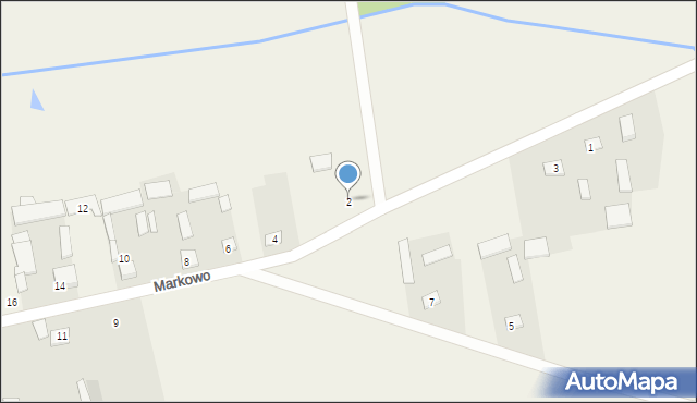 Markowo, Markowo, 2, mapa Markowo
