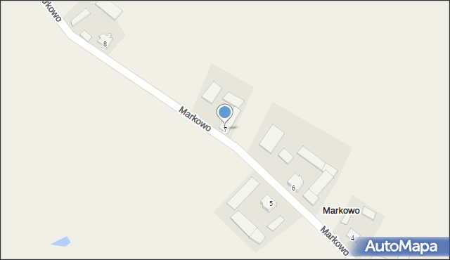 Markowo, Markowo, 7, mapa Markowo