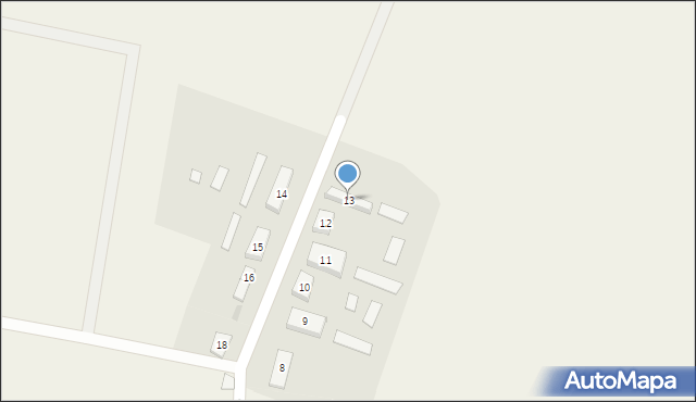 Markowo, Markowo, 13, mapa Markowo