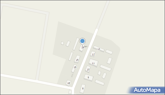 Markowo, Markowo, 14, mapa Markowo