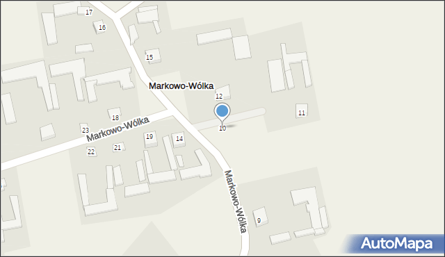 Markowo-Wólka, Markowo-Wólka, 10, mapa Markowo-Wólka