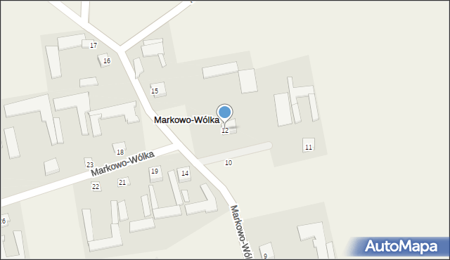 Markowo-Wólka, Markowo-Wólka, 12, mapa Markowo-Wólka