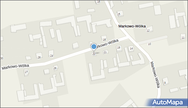 Markowo-Wólka, Markowo-Wólka, 22, mapa Markowo-Wólka