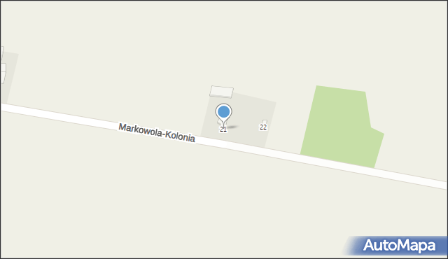 Markowola-Kolonia, Markowola-Kolonia, 21, mapa Markowola-Kolonia