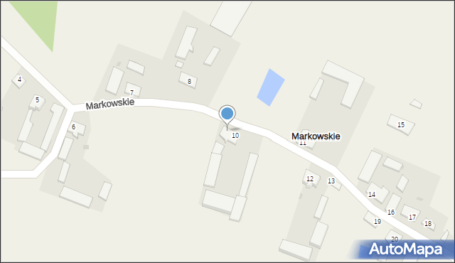 Markowskie, Markowskie, 9, mapa Markowskie