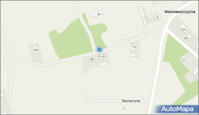 Markowszczyzna, Markowszczyzna, 7, mapa Markowszczyzna