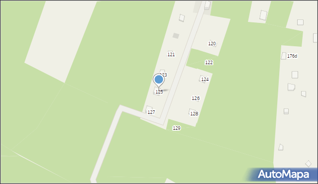 Marksewo, Marksewo, 125, mapa Marksewo