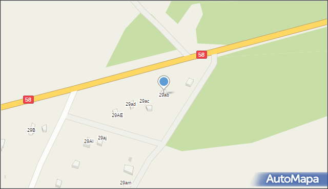 Marksewo, Marksewo, 29ab, mapa Marksewo