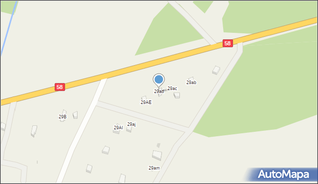 Marksewo, Marksewo, 29ad, mapa Marksewo