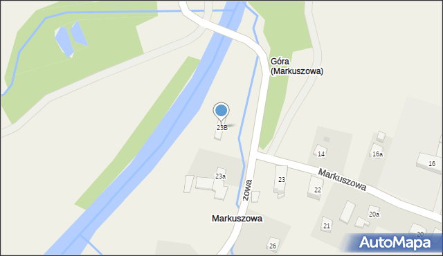 Markuszowa, Markuszowa, 23B, mapa Markuszowa