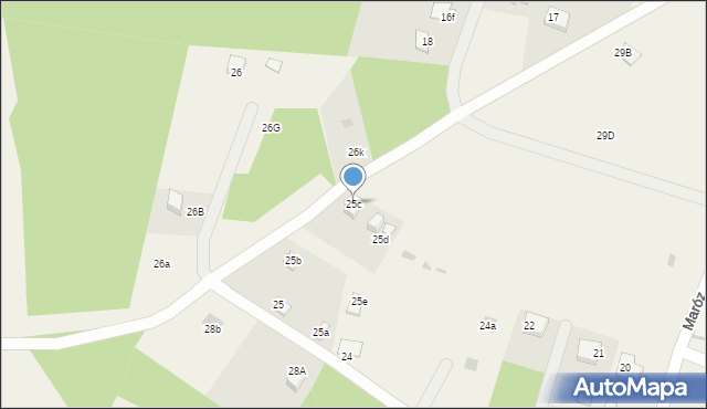 Maróz, Maróz, 25c, mapa Maróz