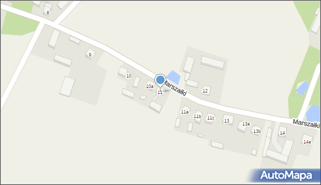 Marszałki, Marszałki, 11, mapa Marszałki